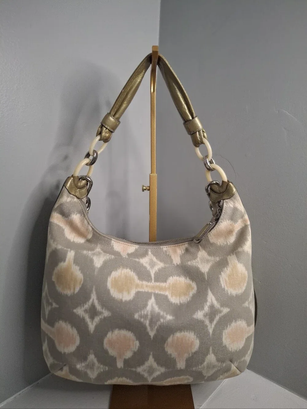 Coach Kristin Op Art Ikat Hobo Bag 16936 EUC